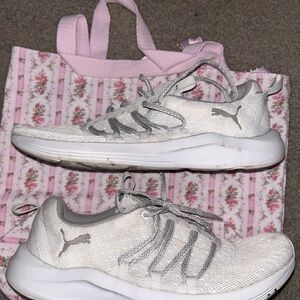 Puma Kids White Sneakers